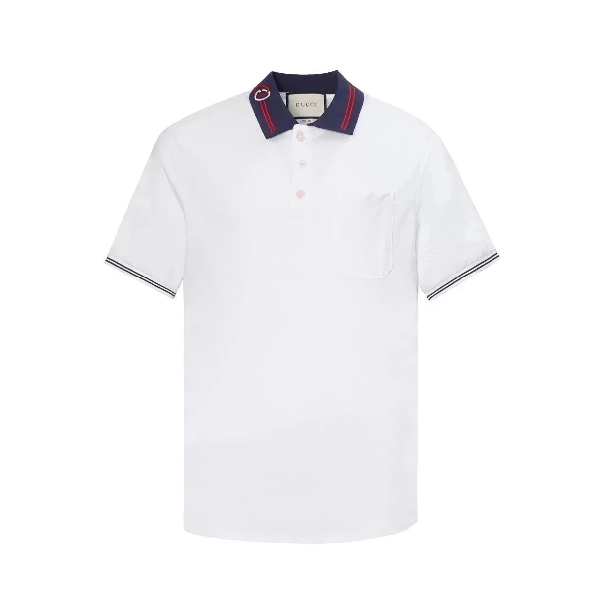 White background, red and black collar 002