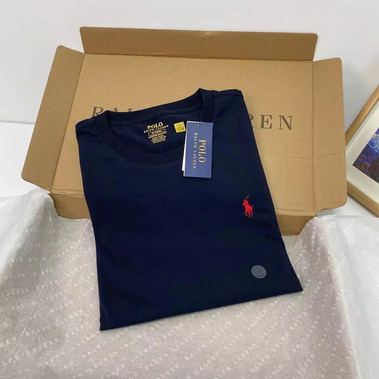 Navy blue with red label（TB blue-red horse）