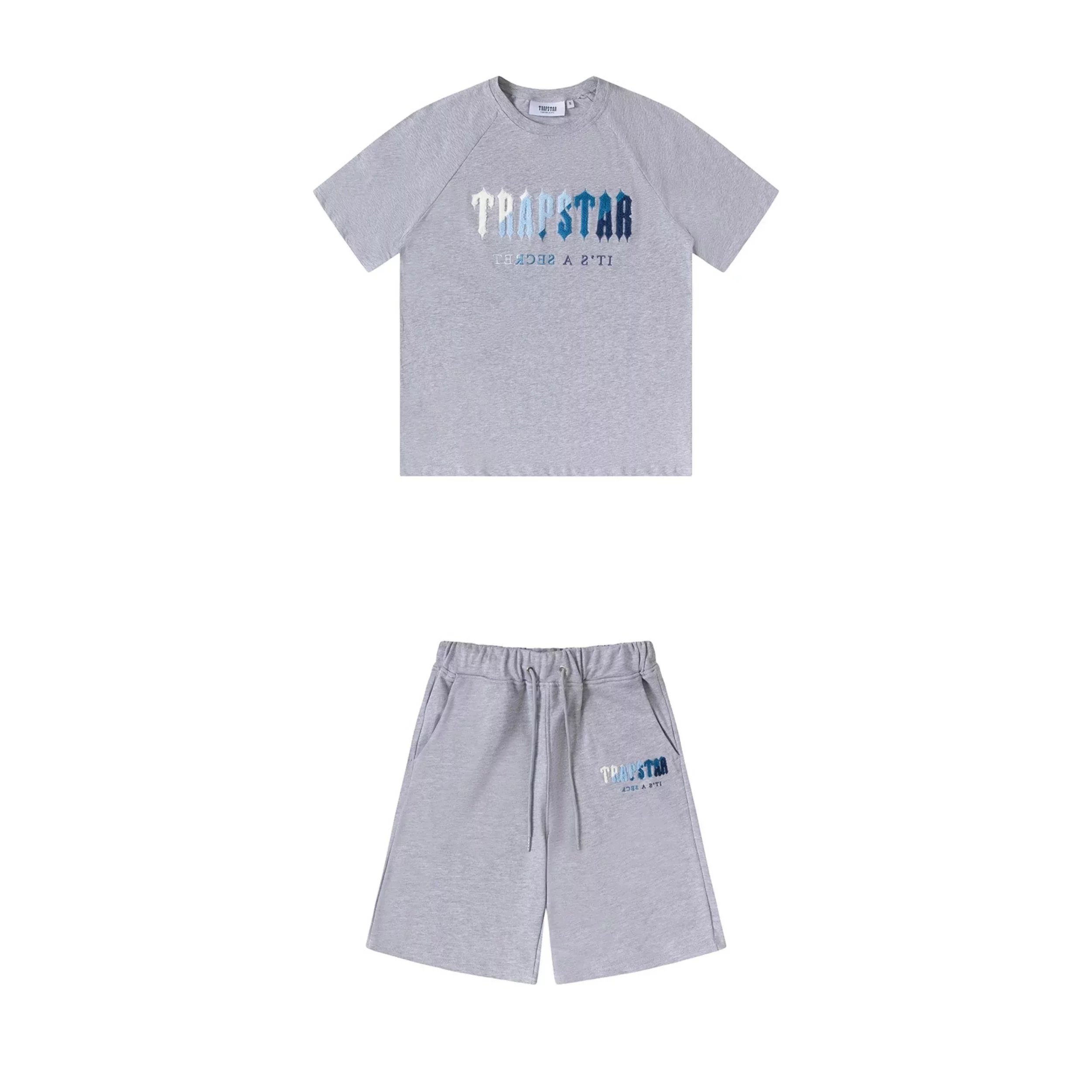 Blue gradient embroidered gray 002