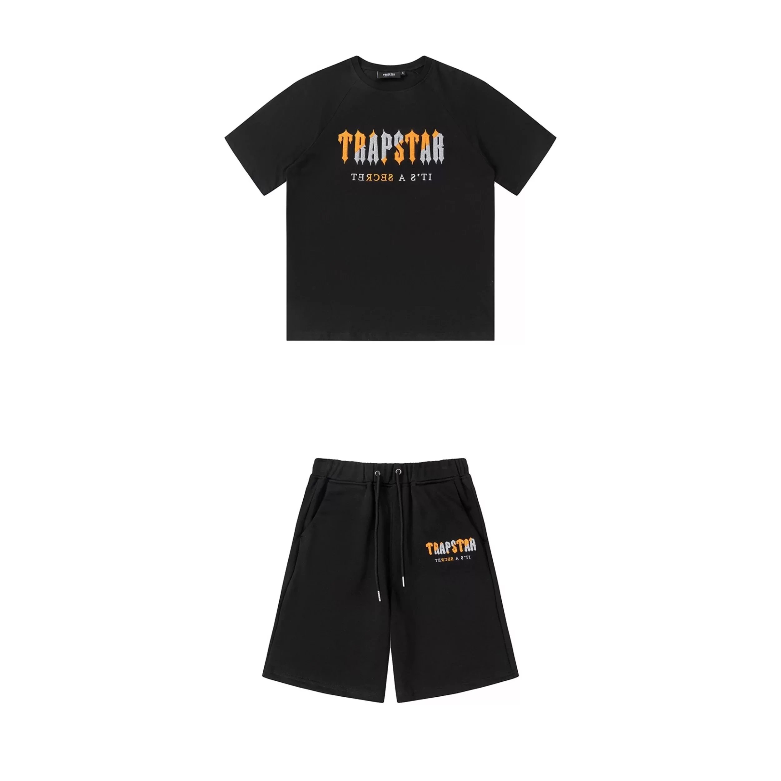 Gray-yellow embroidered black 002