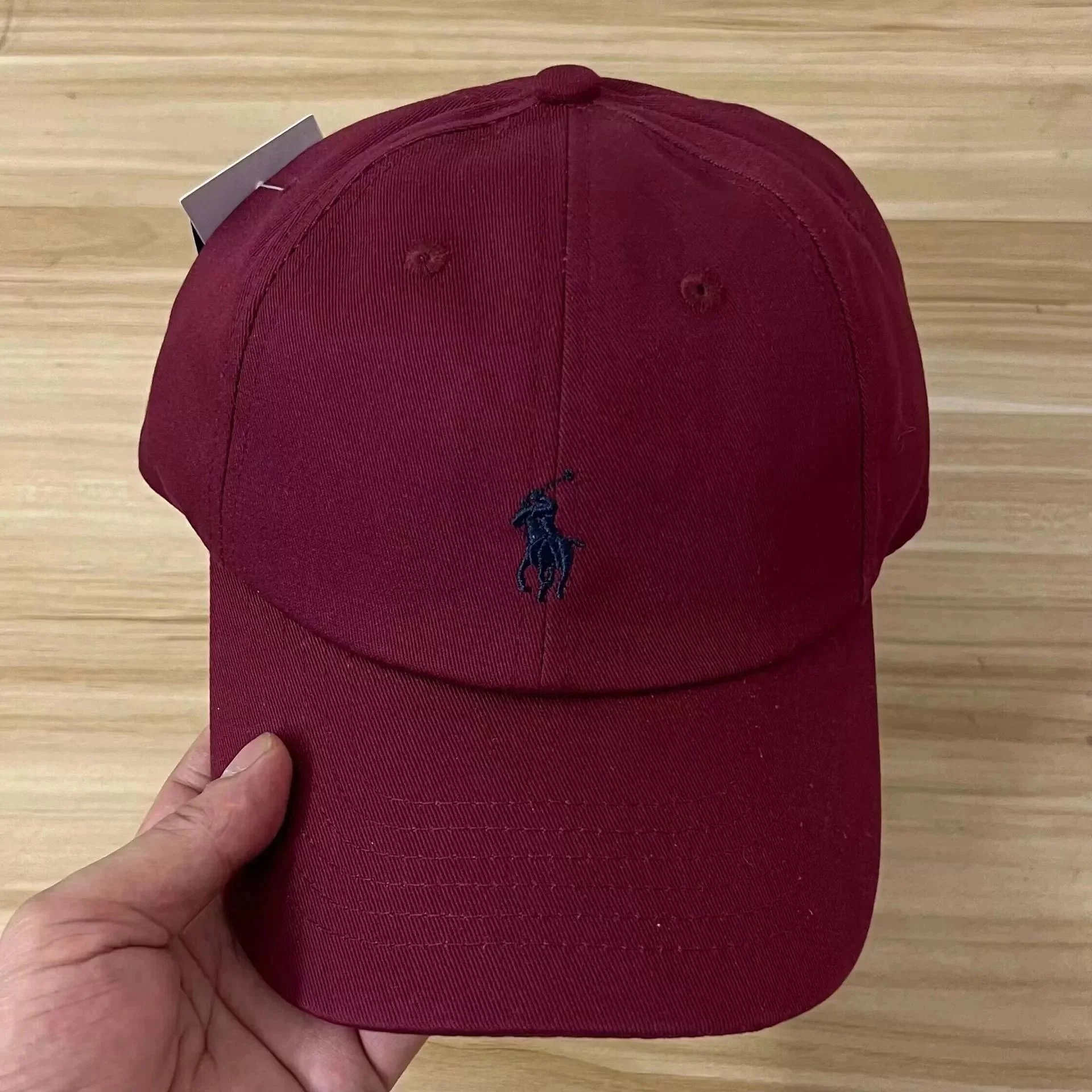 Wine-red polo shirt