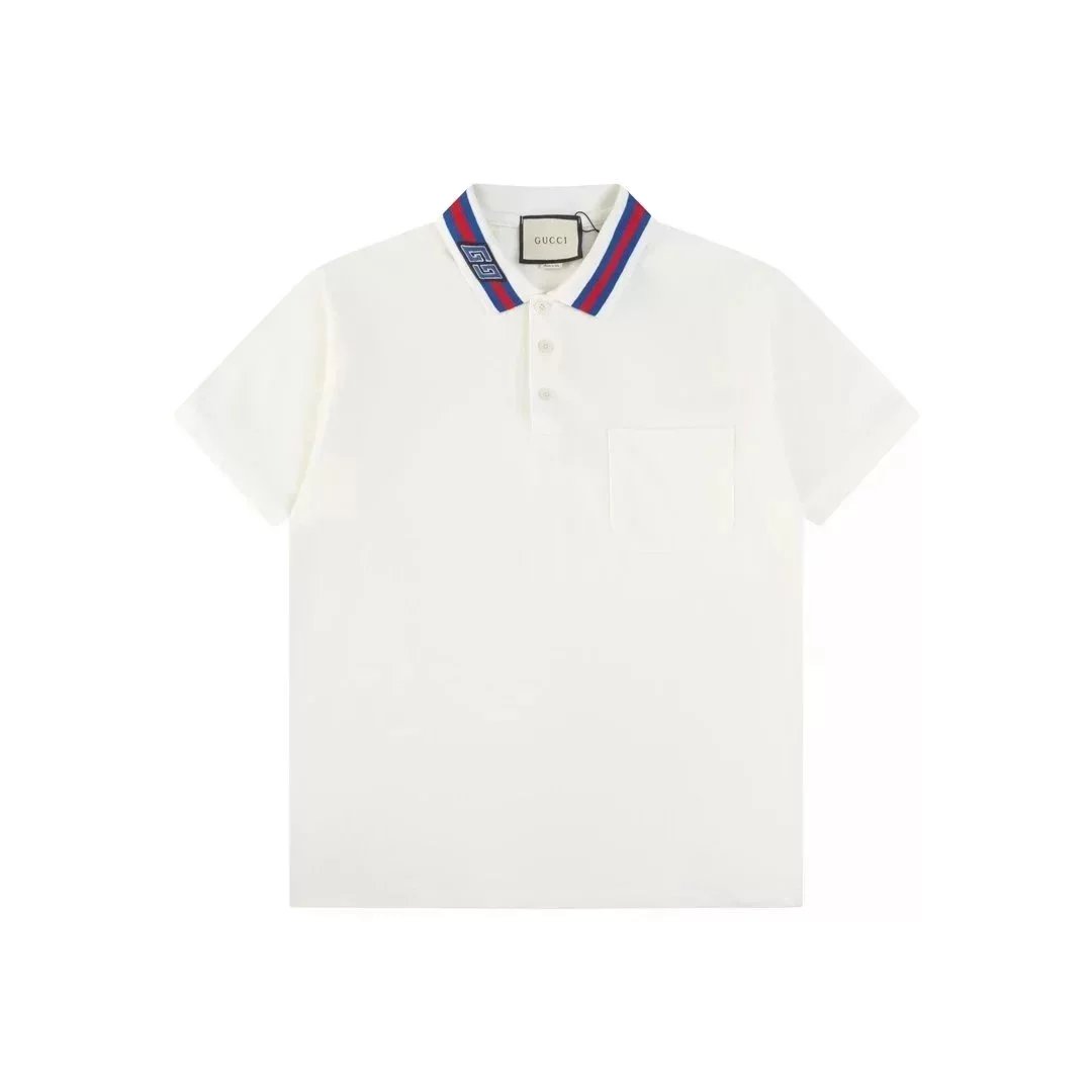 White background, red and blue collar 002