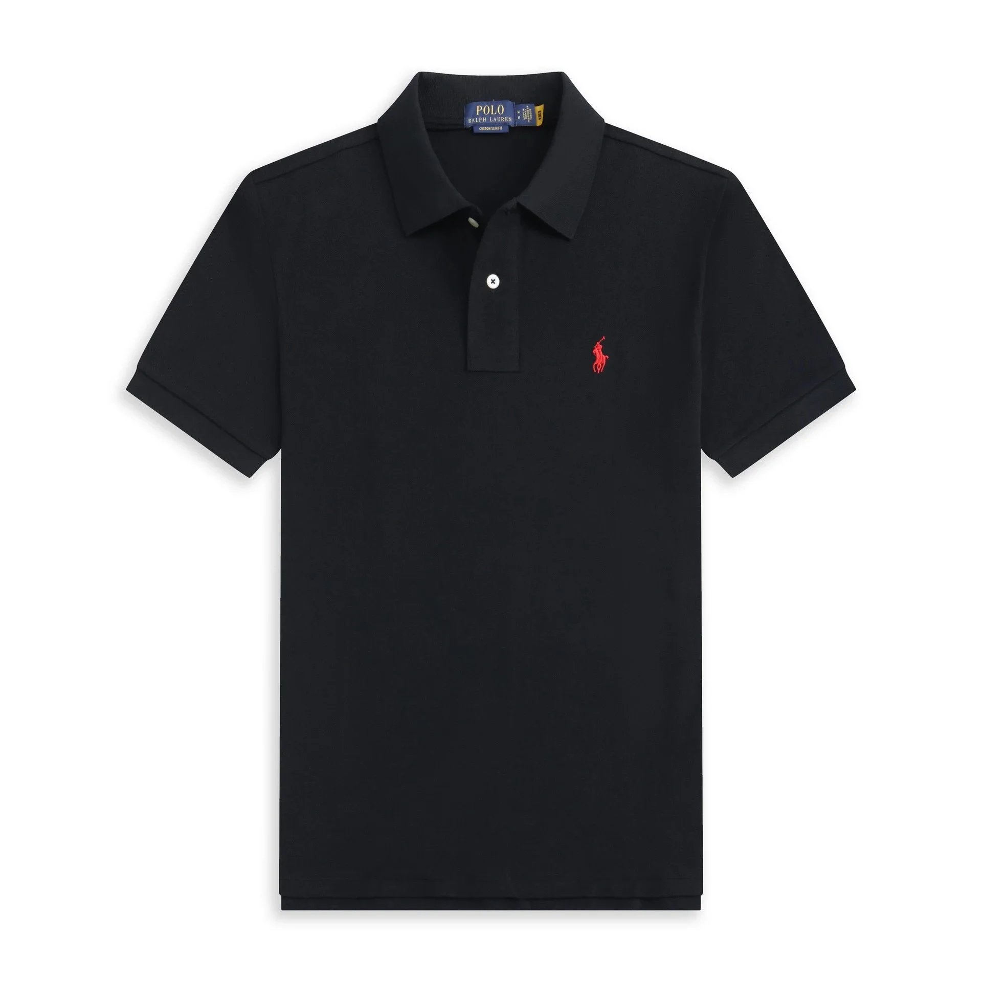 Black with a red label