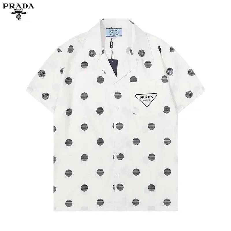 29 white polka-dot shirt