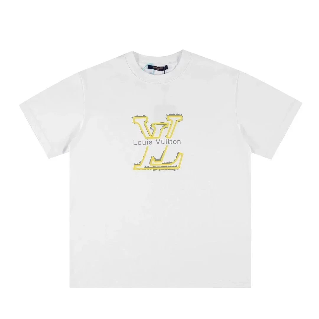 White and yellow hollow-out logo 002