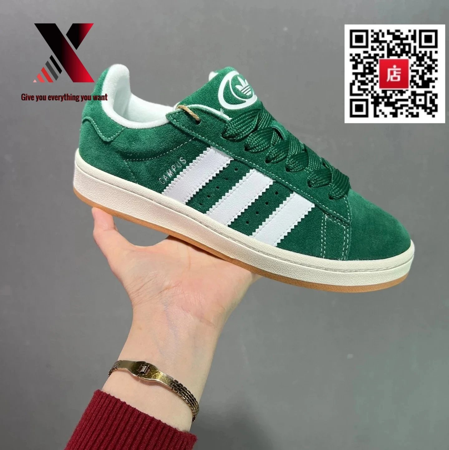 White and green