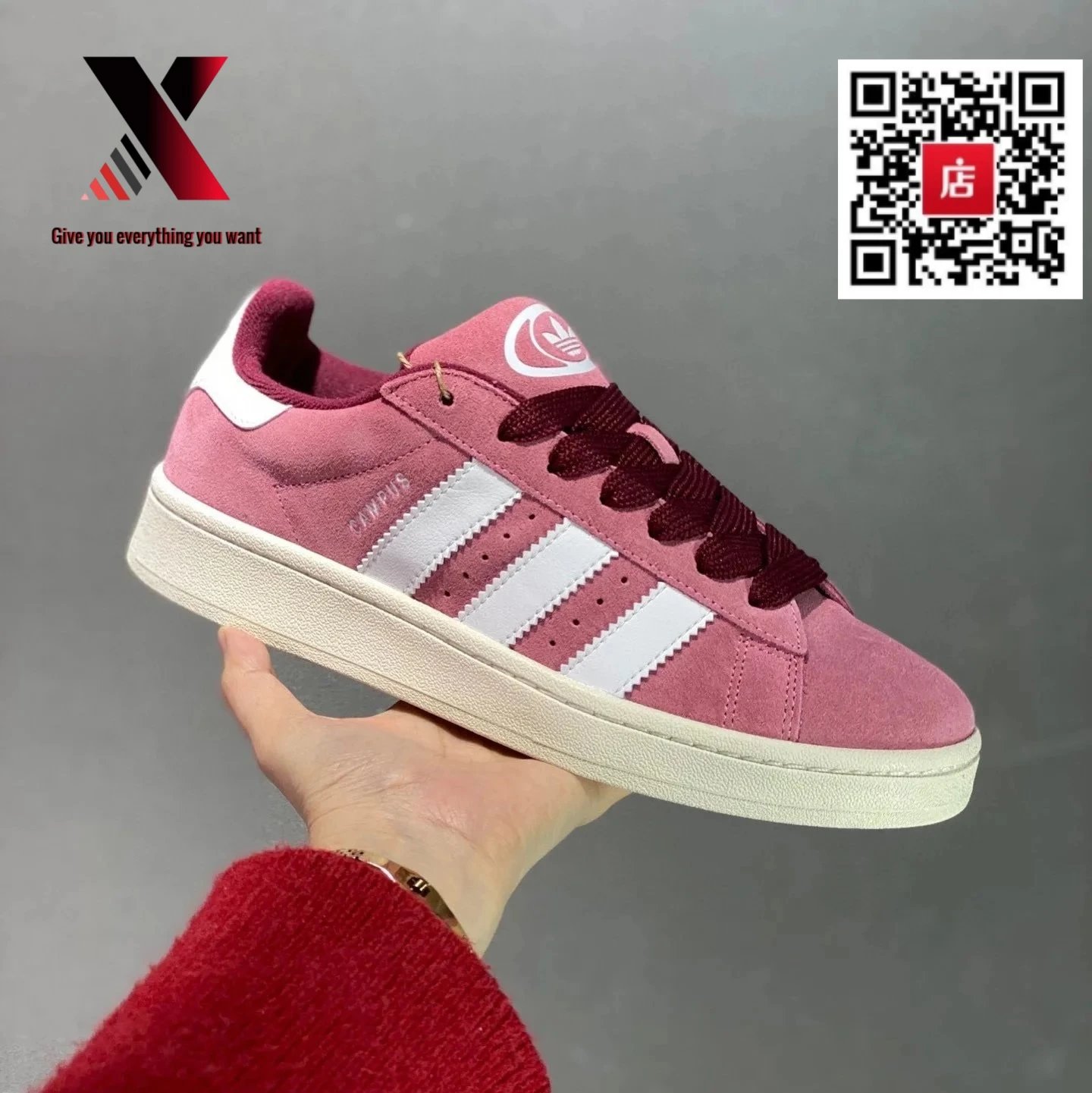 Pink and white