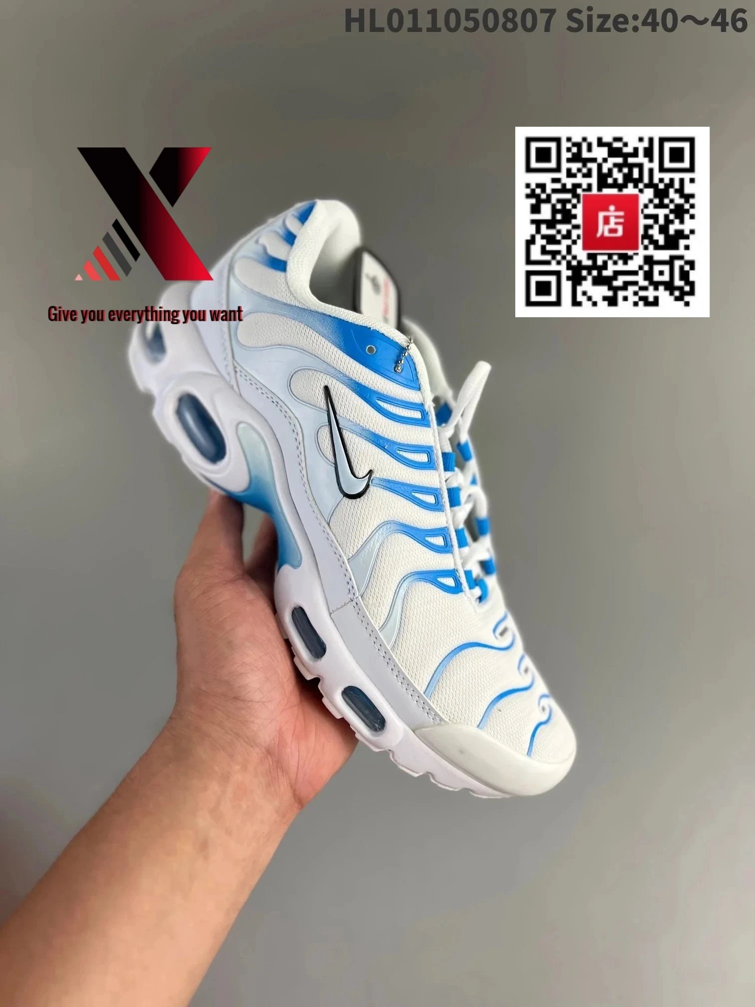 White and blue