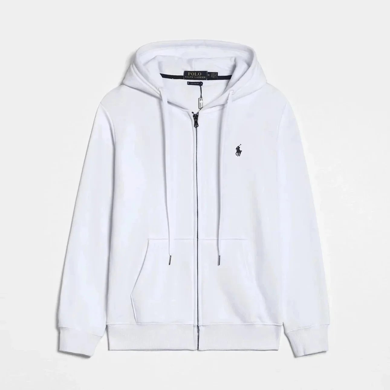 Hoodies white zipper Zipper