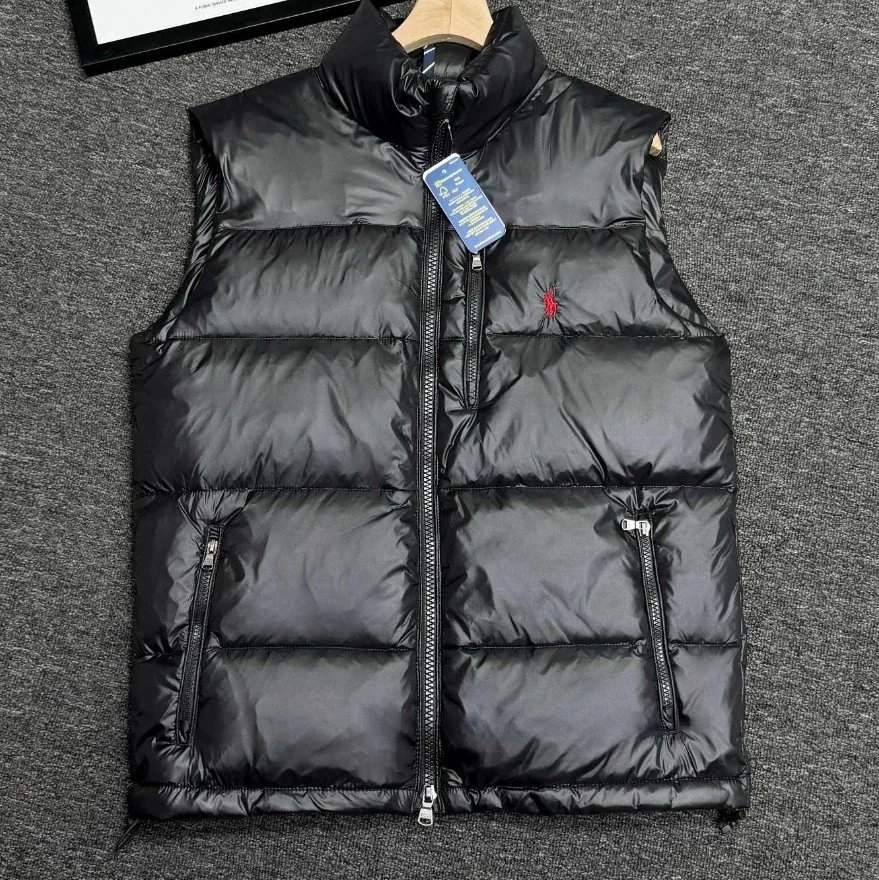 Bright Red Pony Down Vest