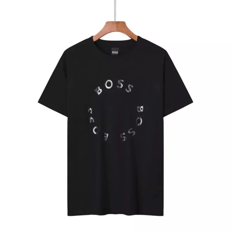 8 black short-sleeved