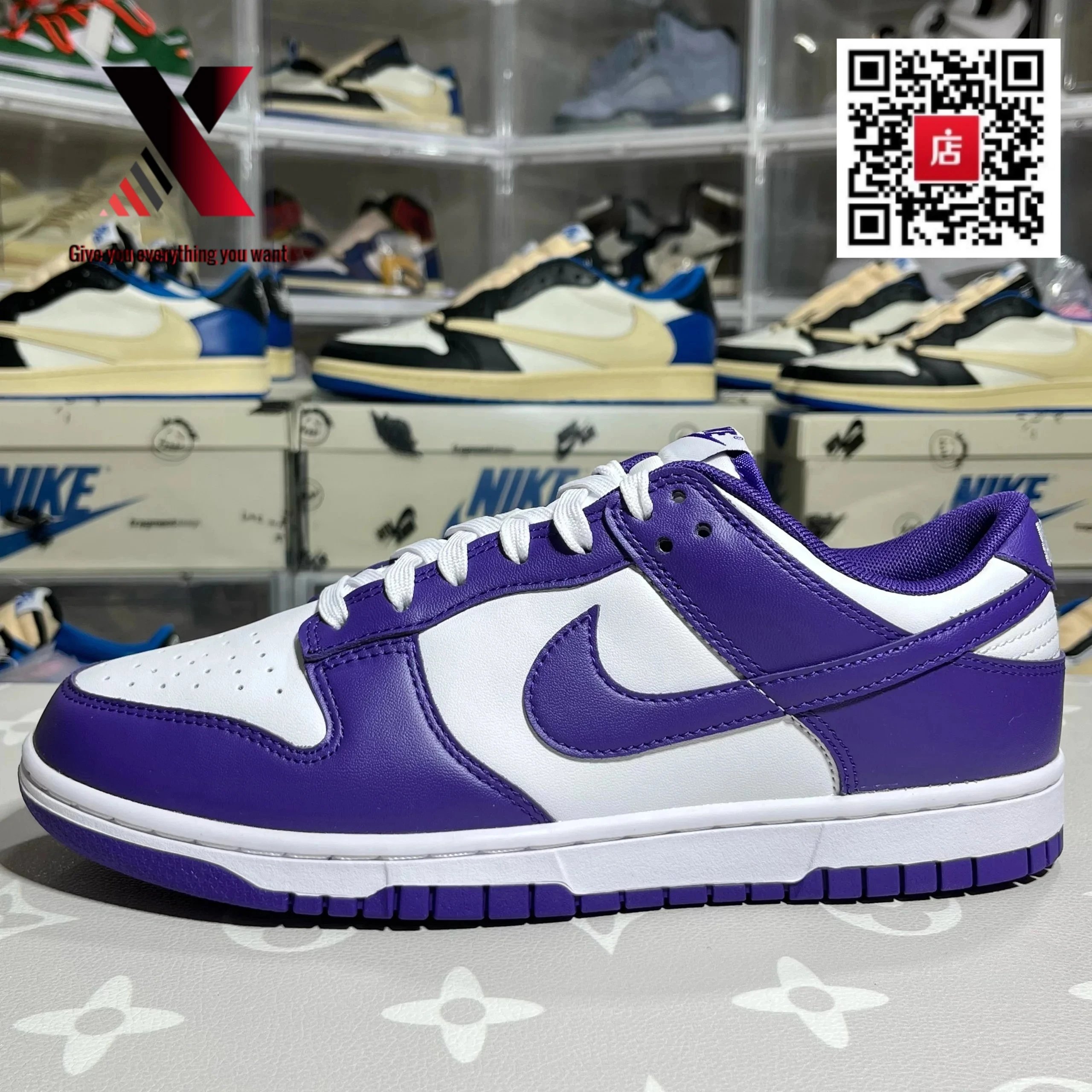 Dunk White Purple