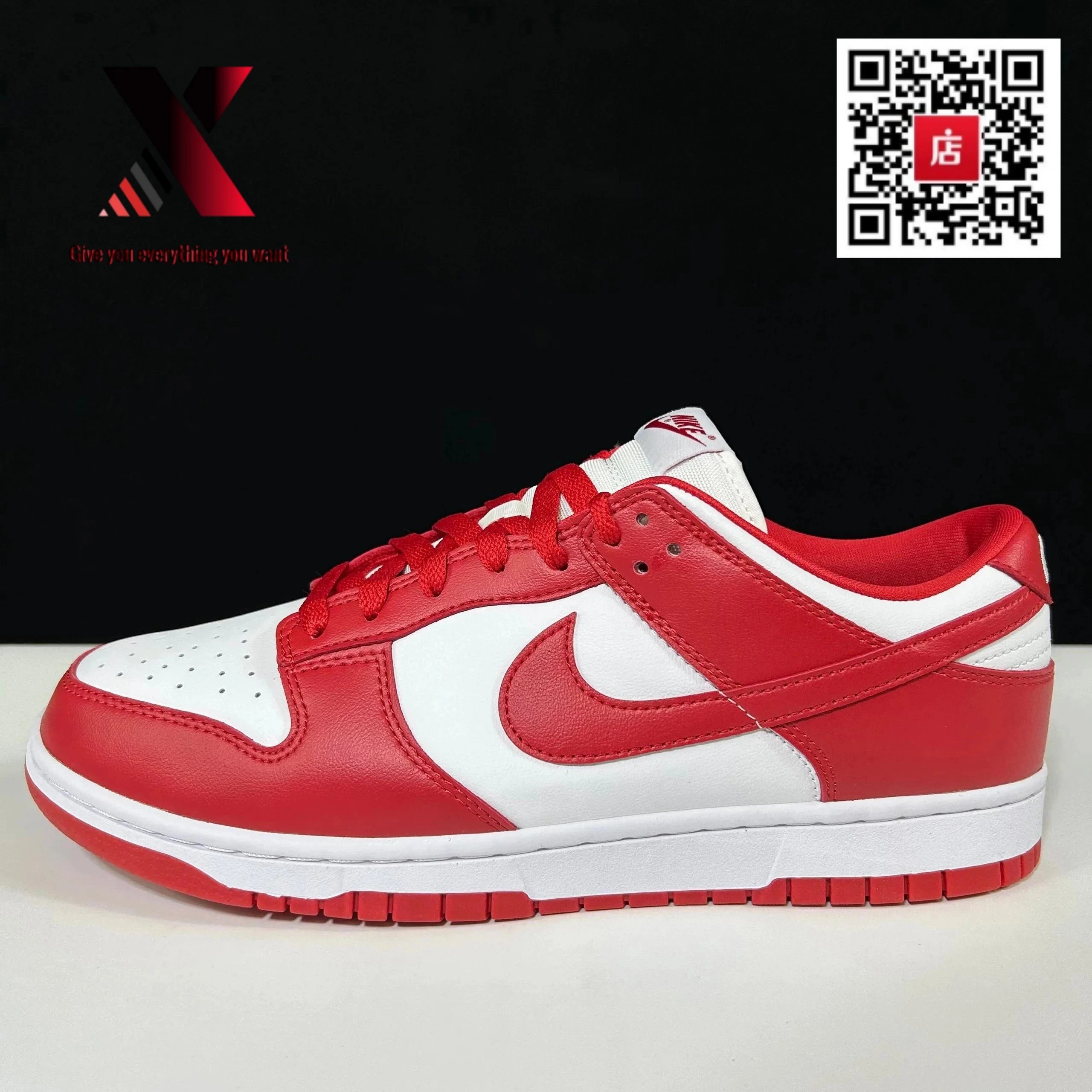 Dunk White and Red