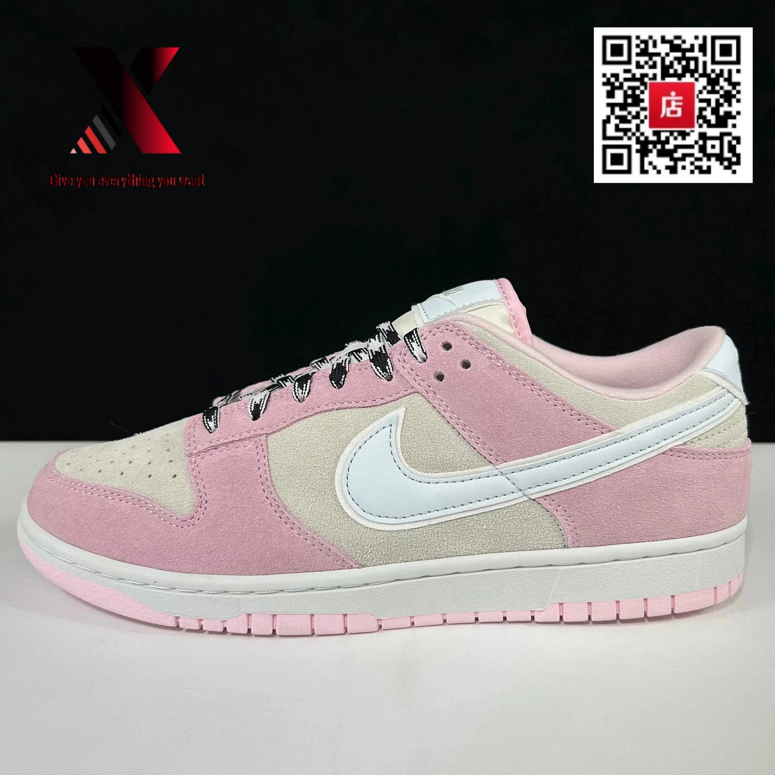 Dunk powder gray velvet