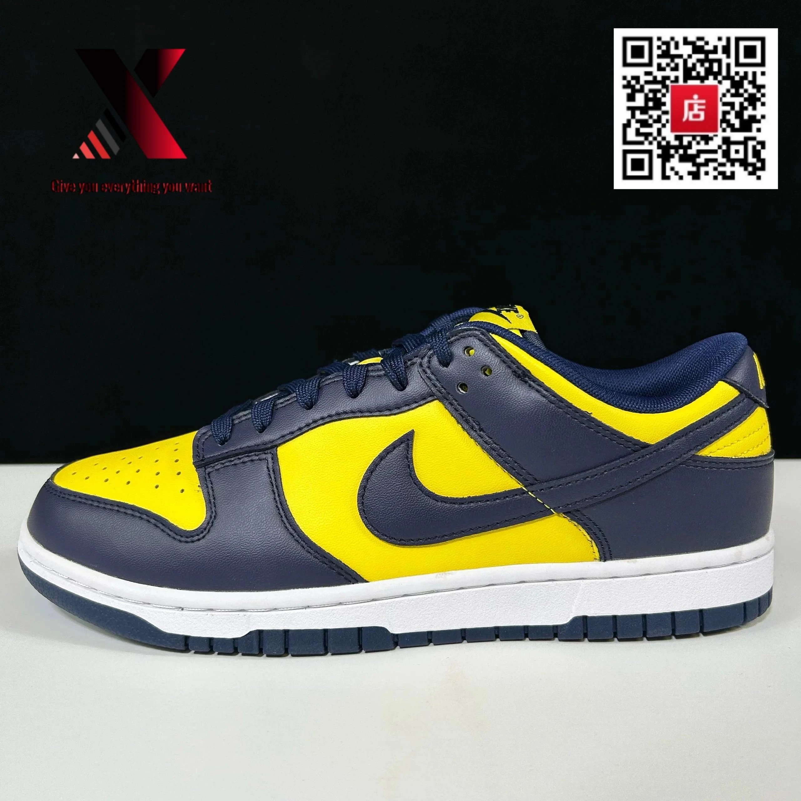 Dunk Michigan Blue and Yellow