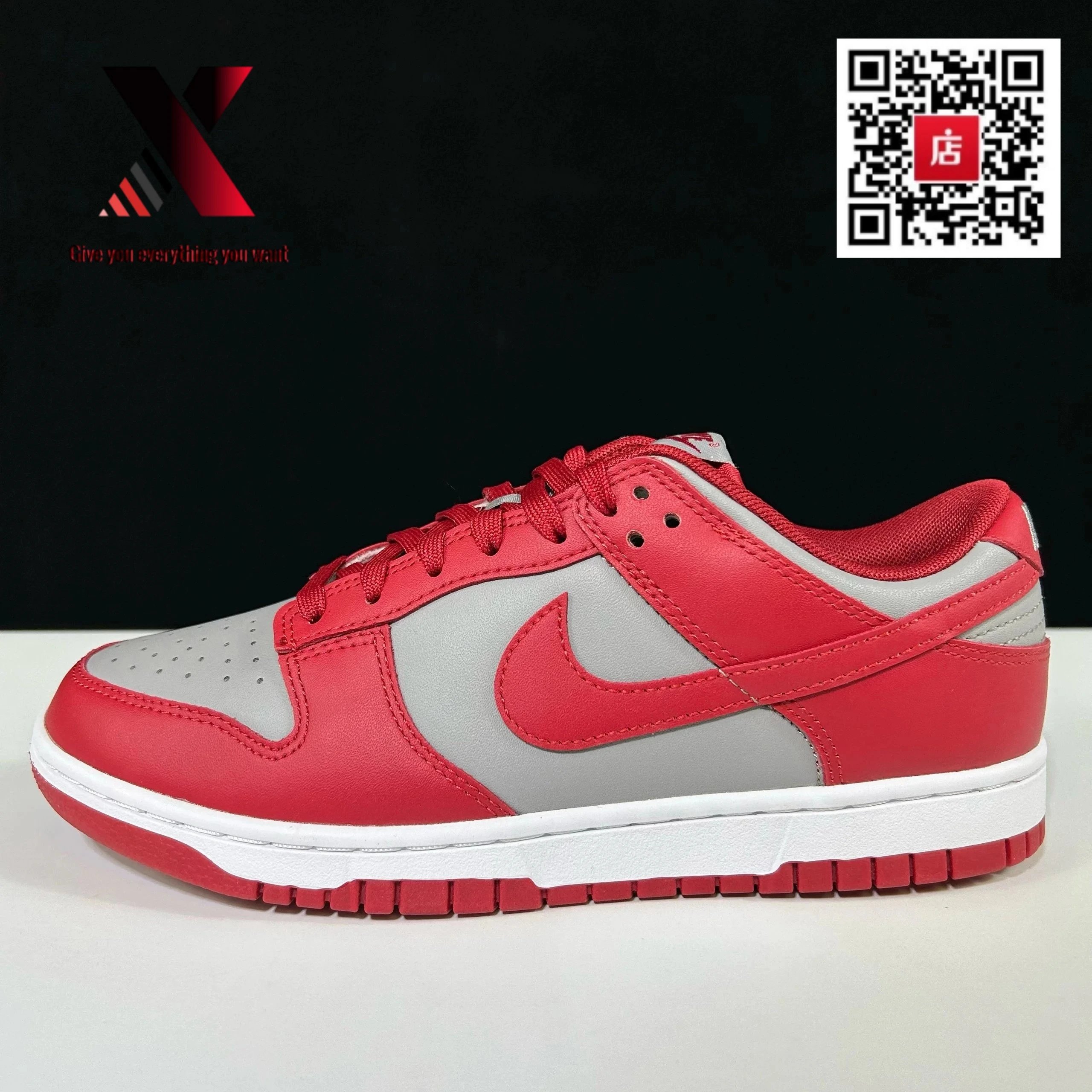 DUNK GREY RED