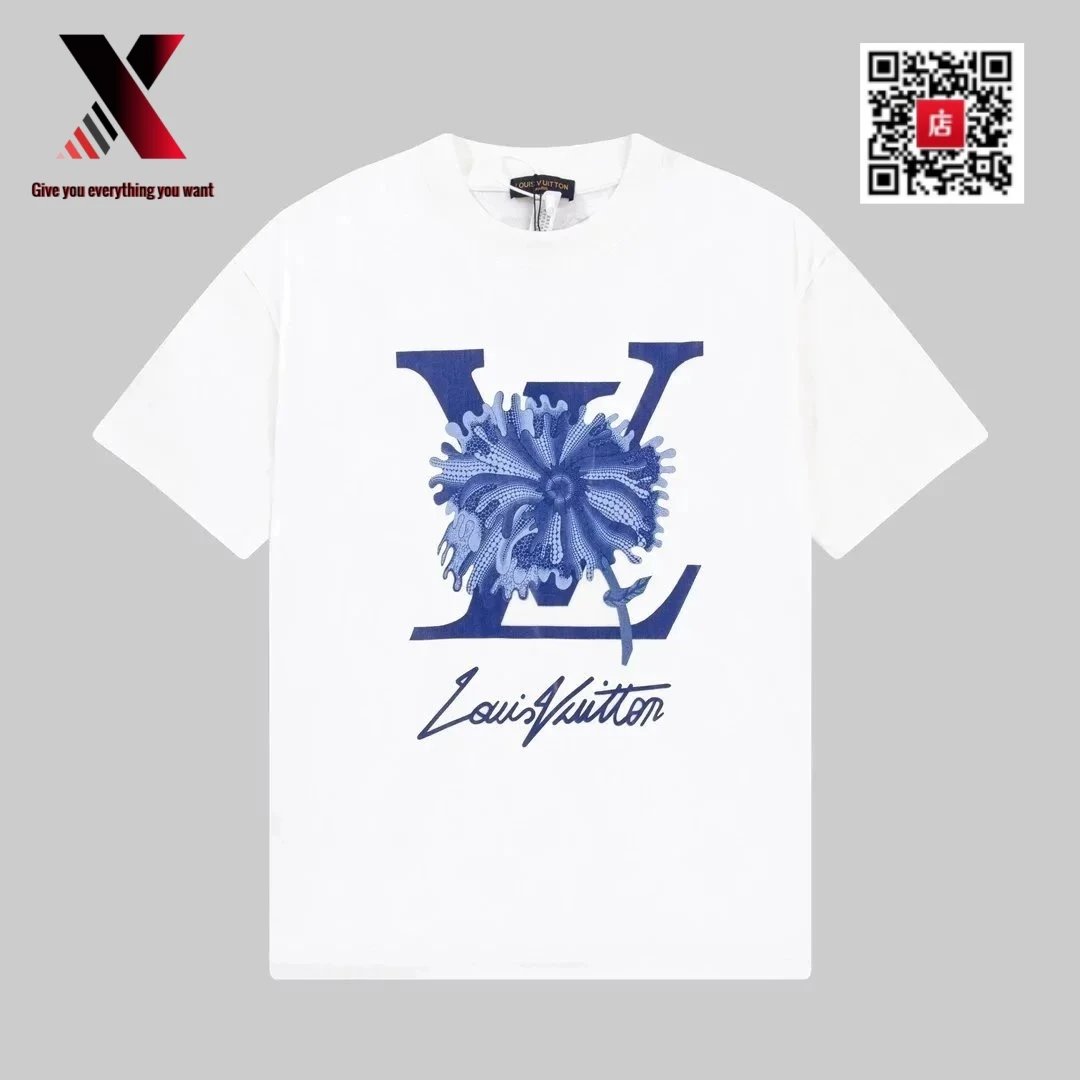 white blue flower logo