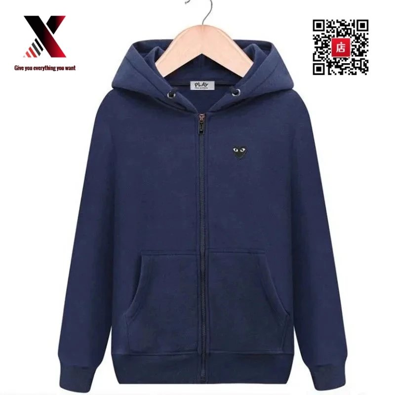 11Fleece navy blue cardigan back big bla