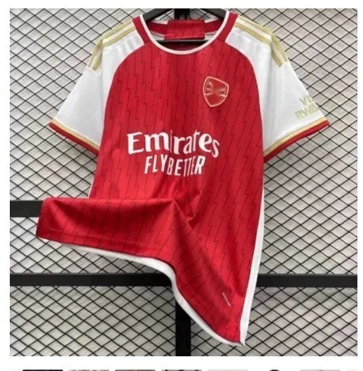 Red with white sleeves