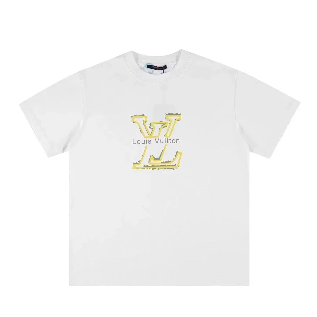 White and yellow hollow-out logo 002