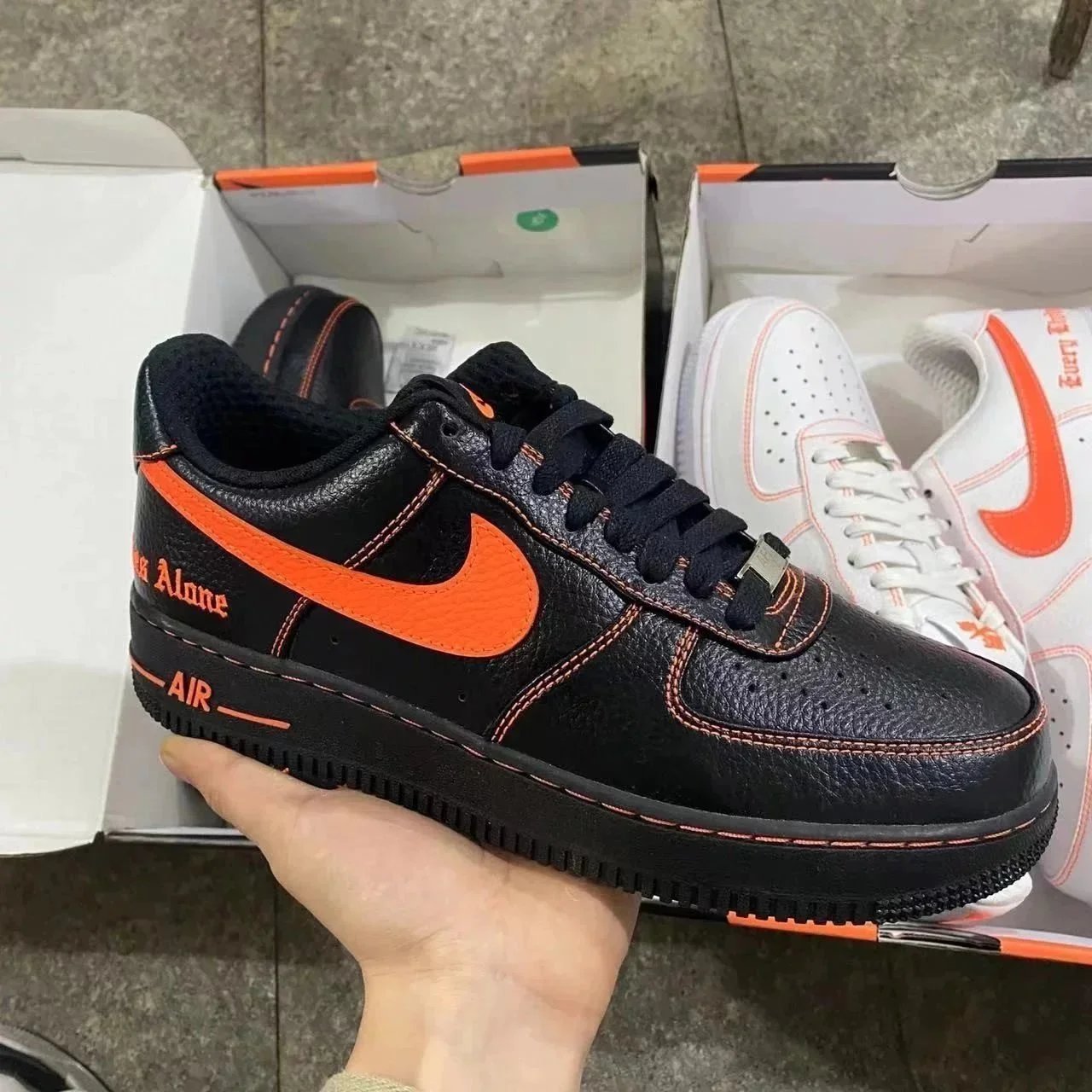 AF1 Black Orange
