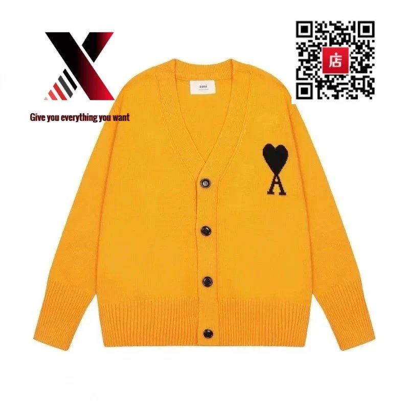 Orange cardigan style