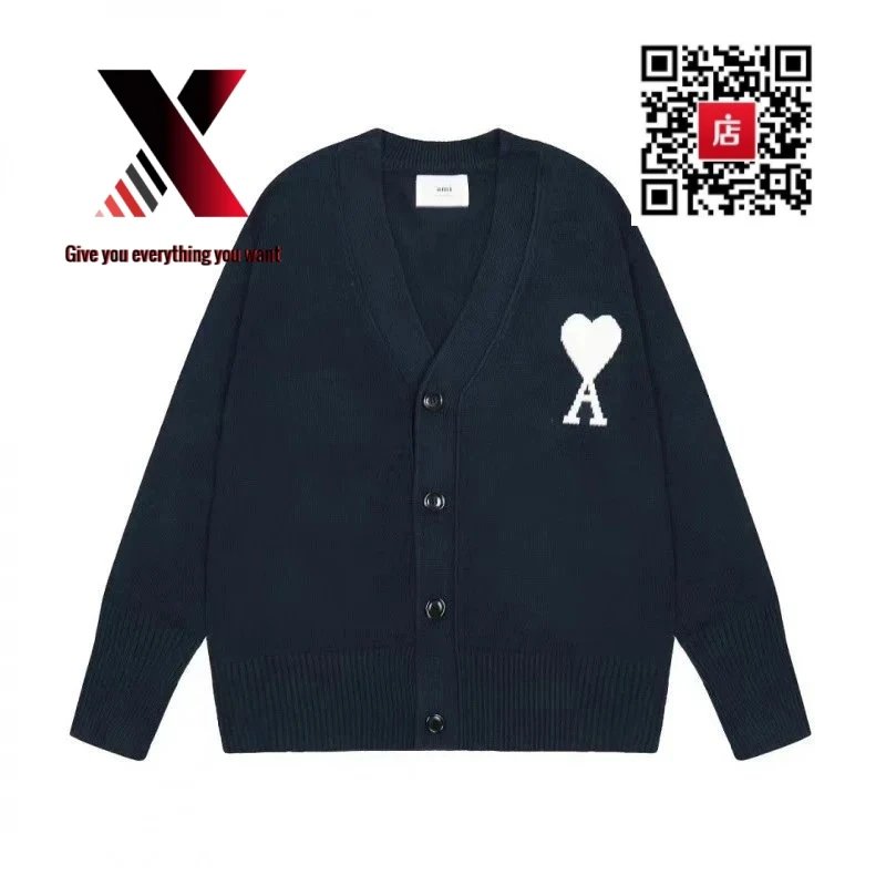 Navy blue cardigan style
