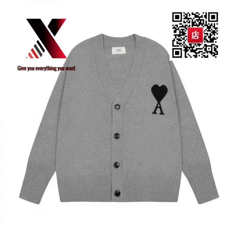 Gray-black cardigan style