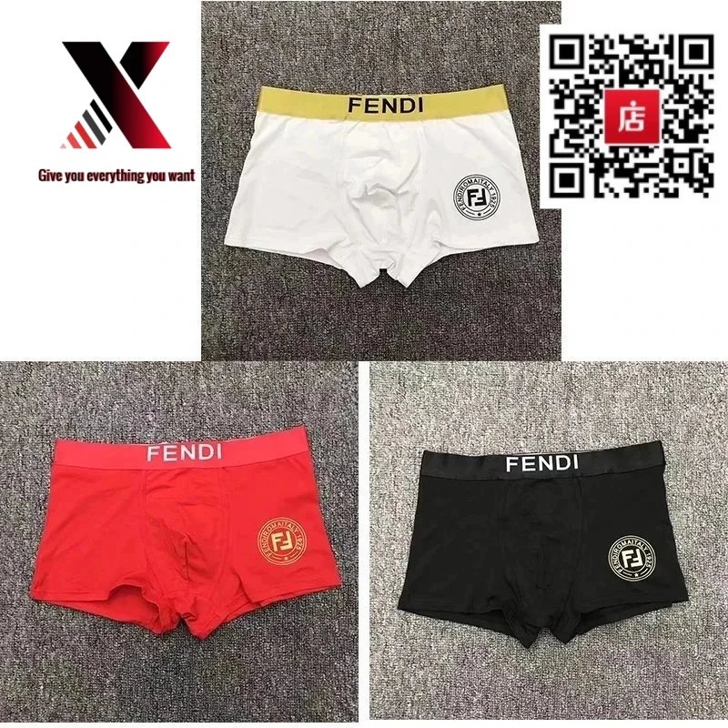 FENDI white, black, and red gift set