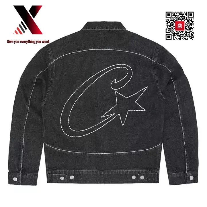 Black denim jacket