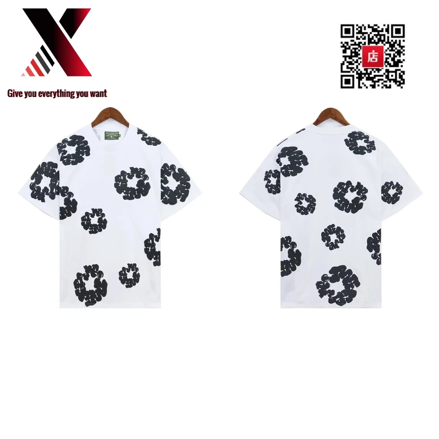 19 Black and white shorts