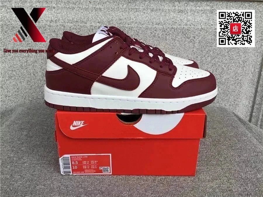 Dark red and white patchwork