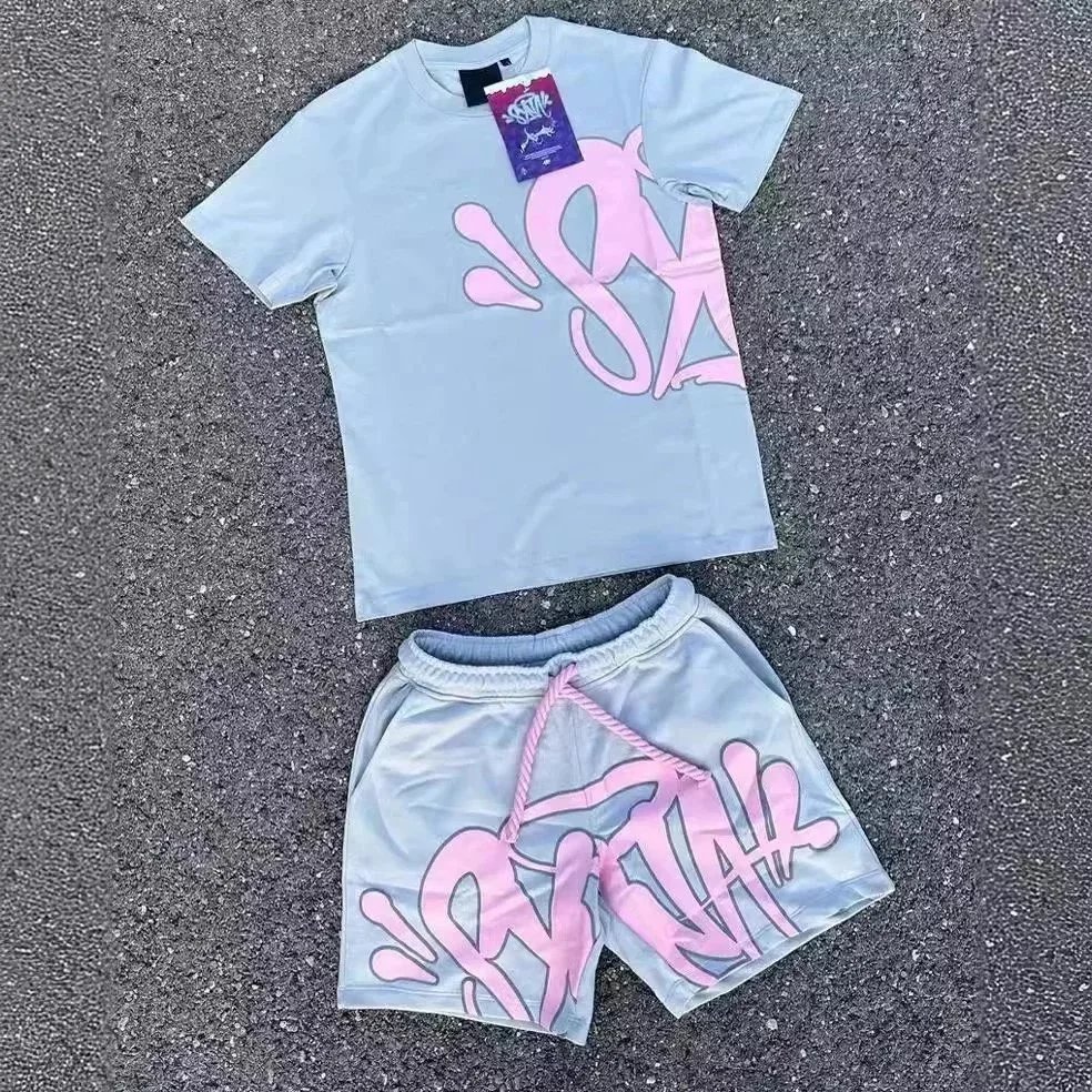 10 gray-blue short-sleeve set