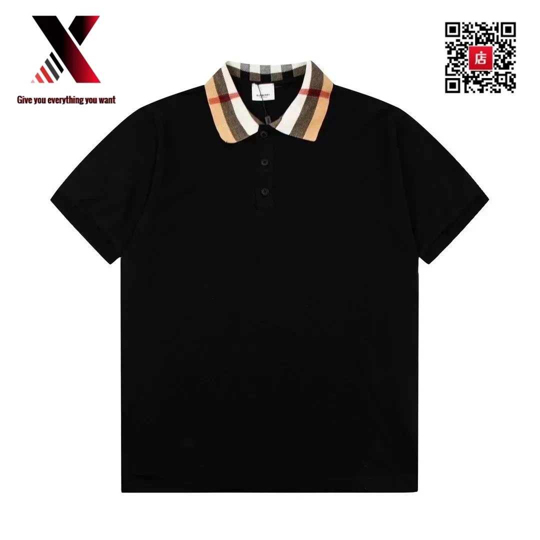 Black check collar