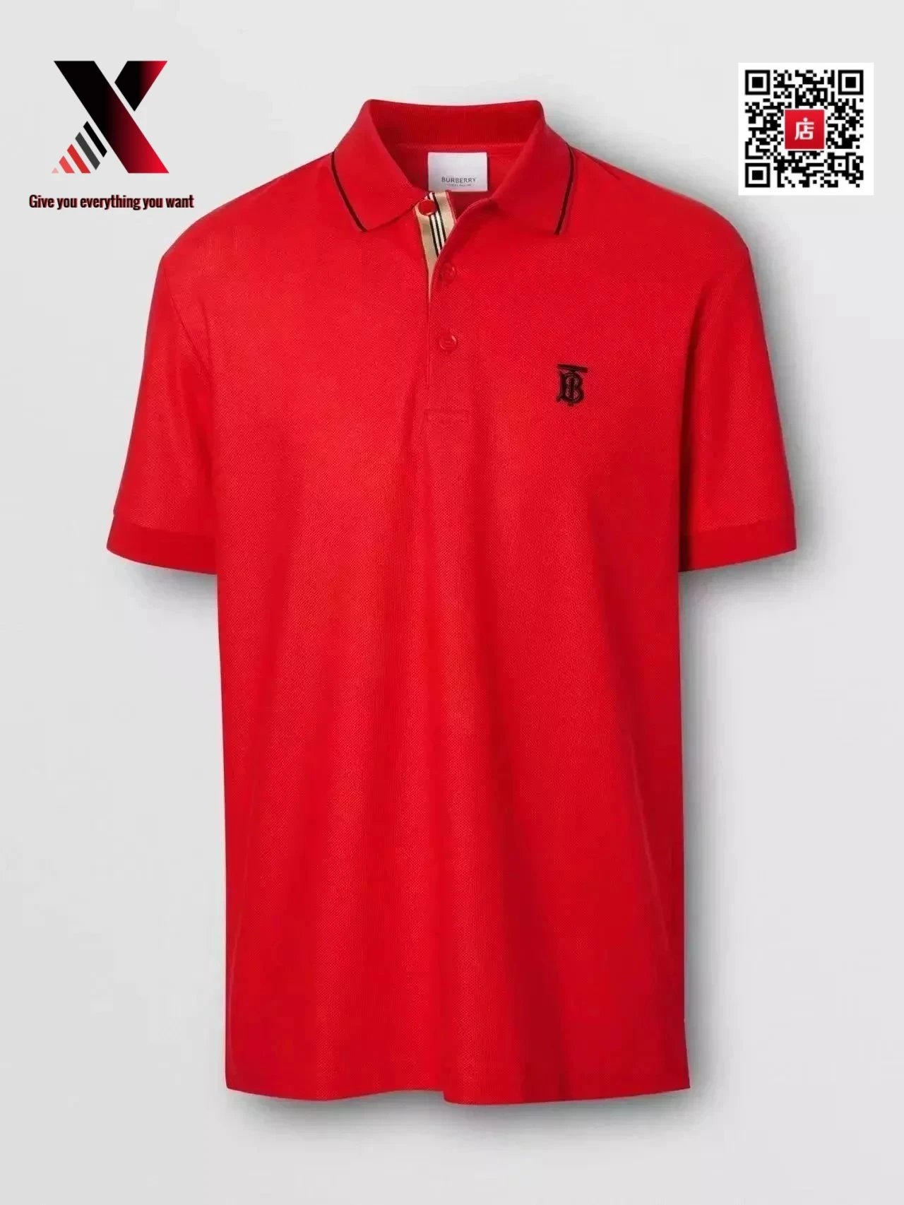 Red black label