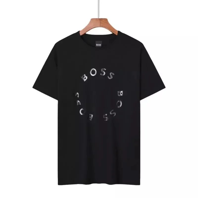 8 black short-sleeved