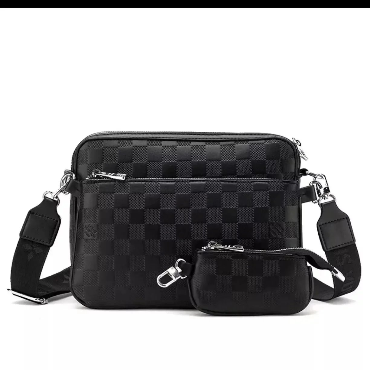 Black small check 002