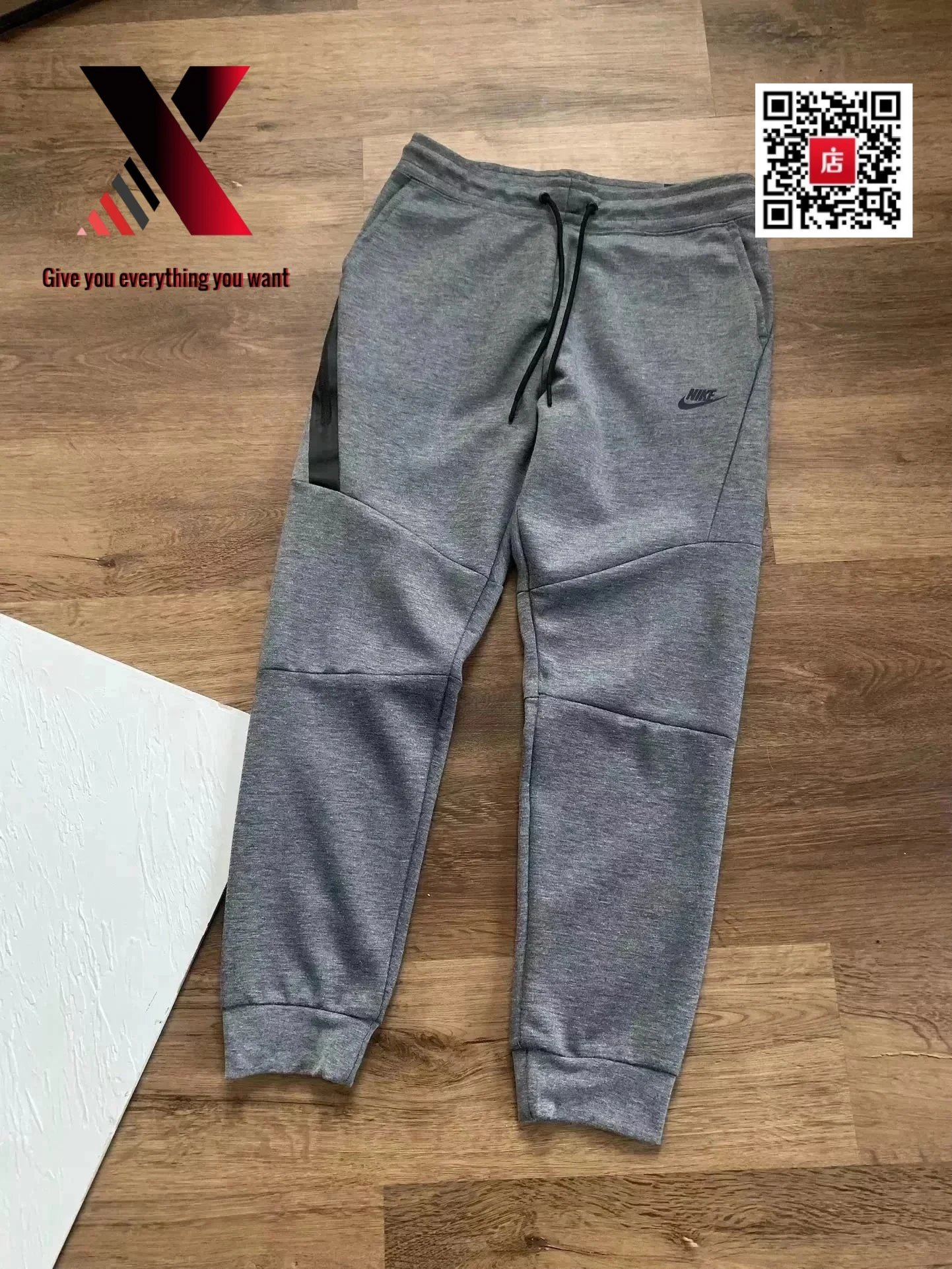 Dark gray pants