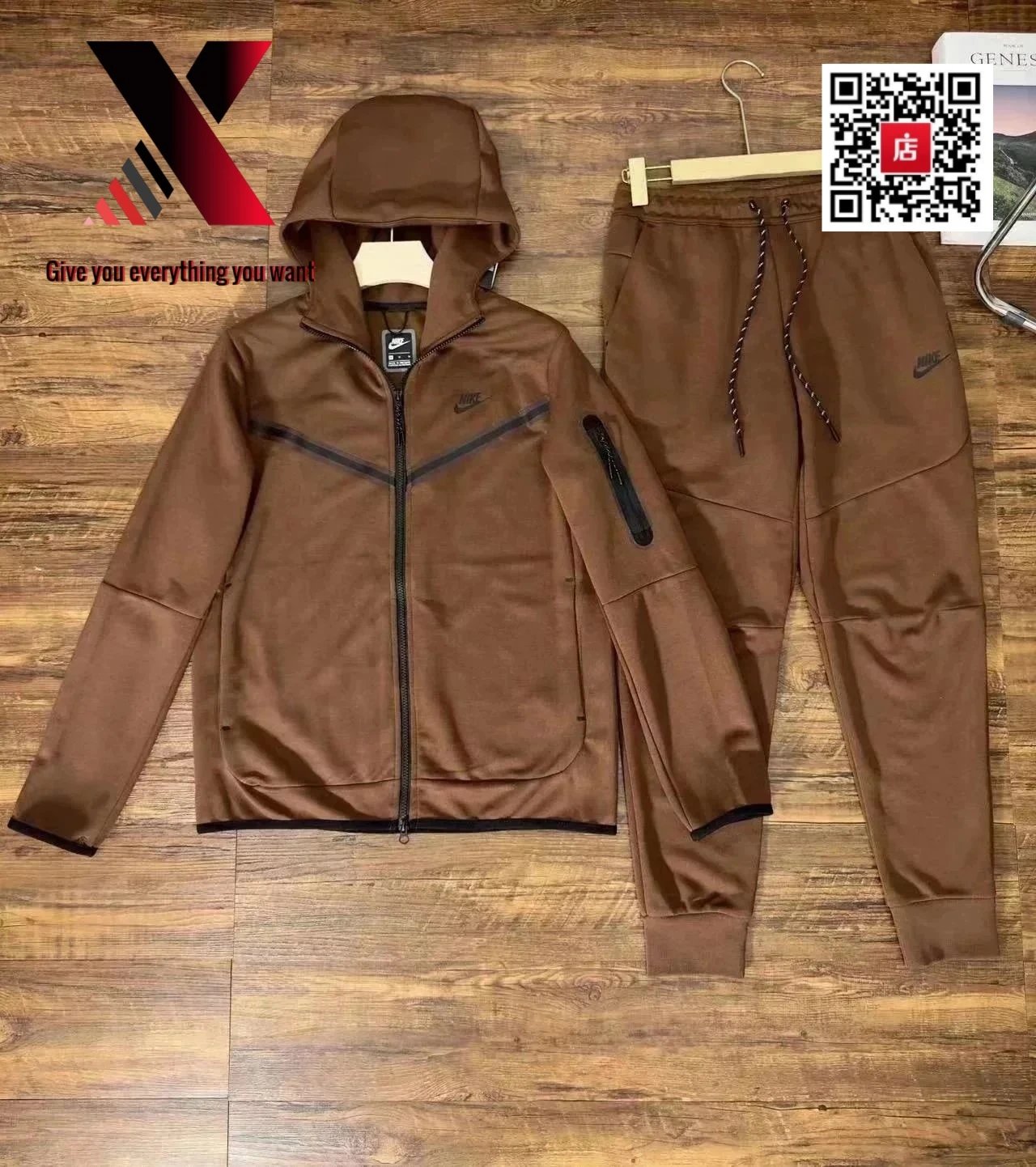 Dark brown suit