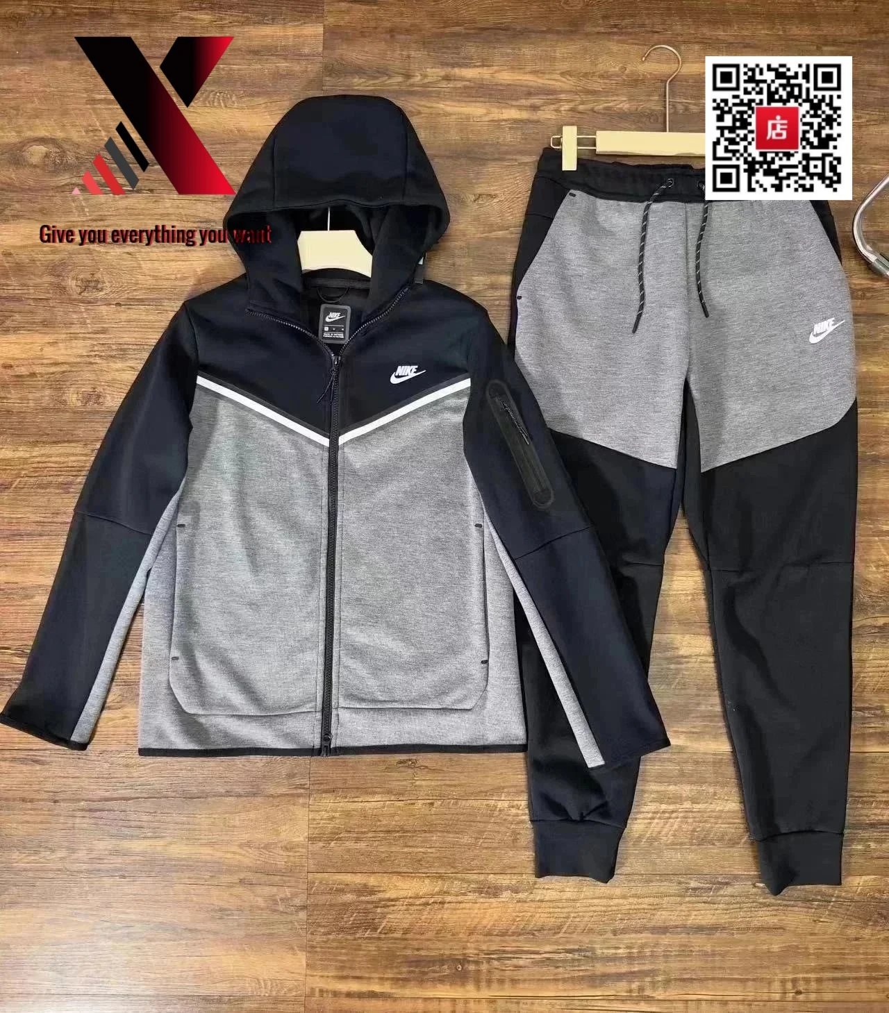 black and gray suit