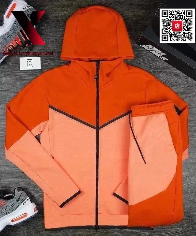 red orange suit