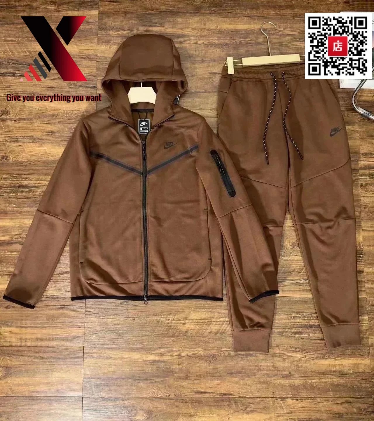 Brown suit