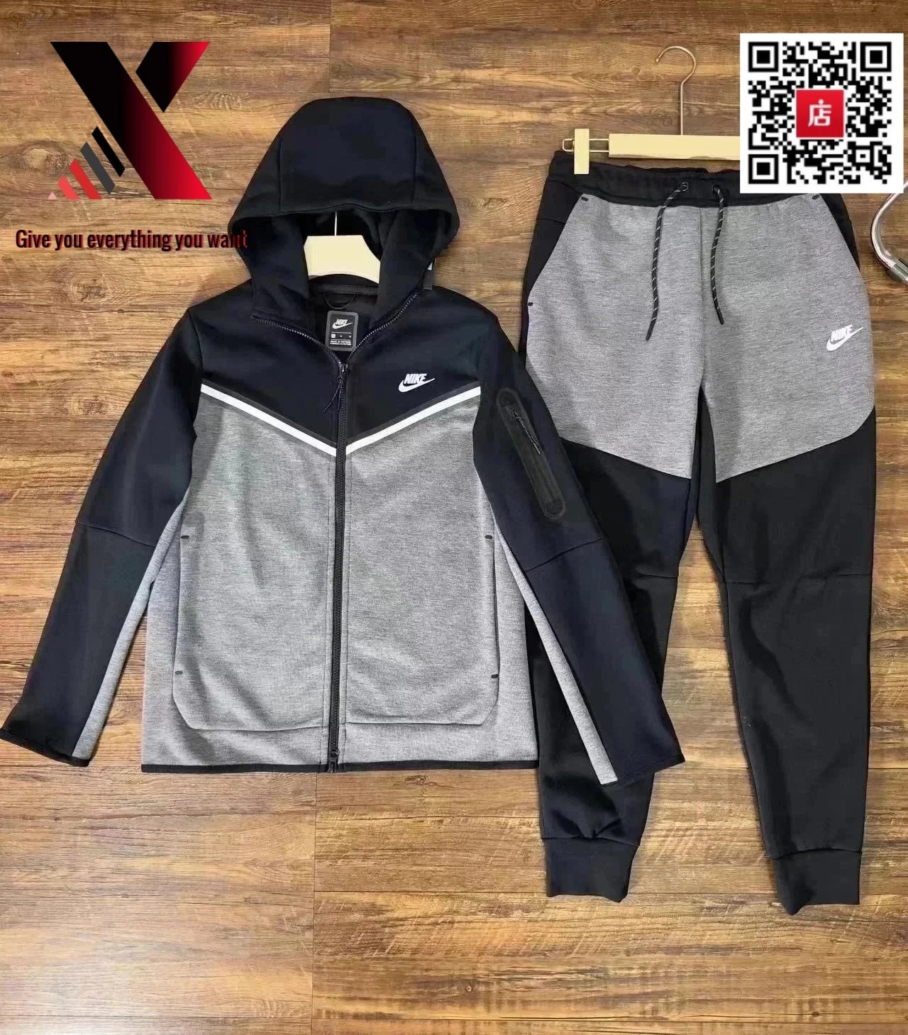 black and gray suit