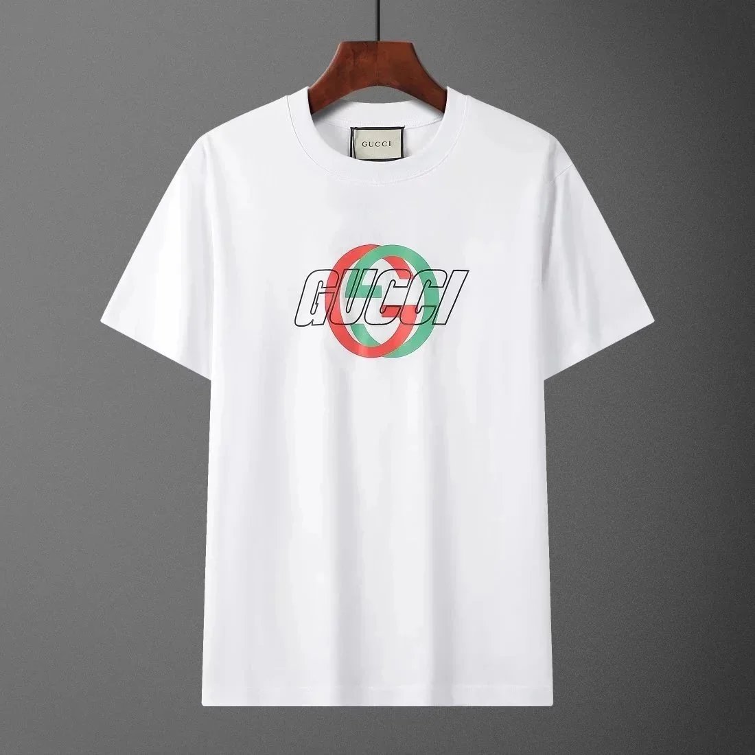 red and green on white background 002