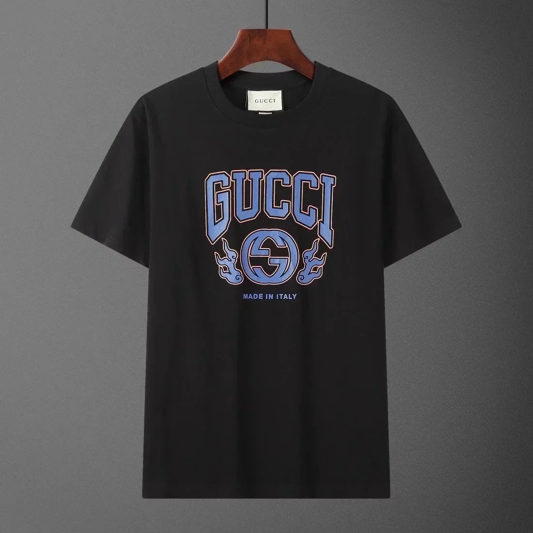 Black background, blue logo 002