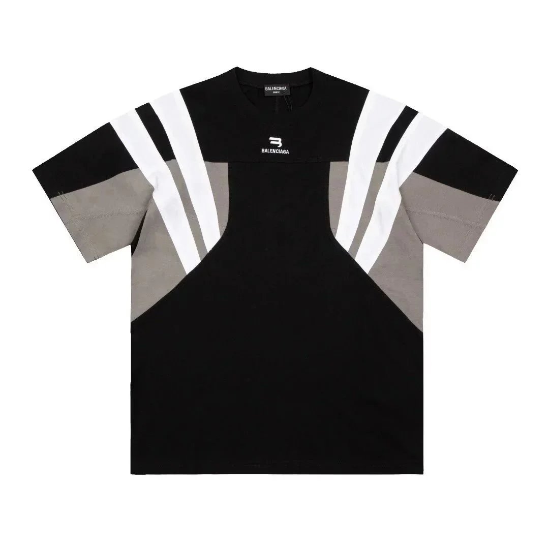 Black and gray with white stripes 002