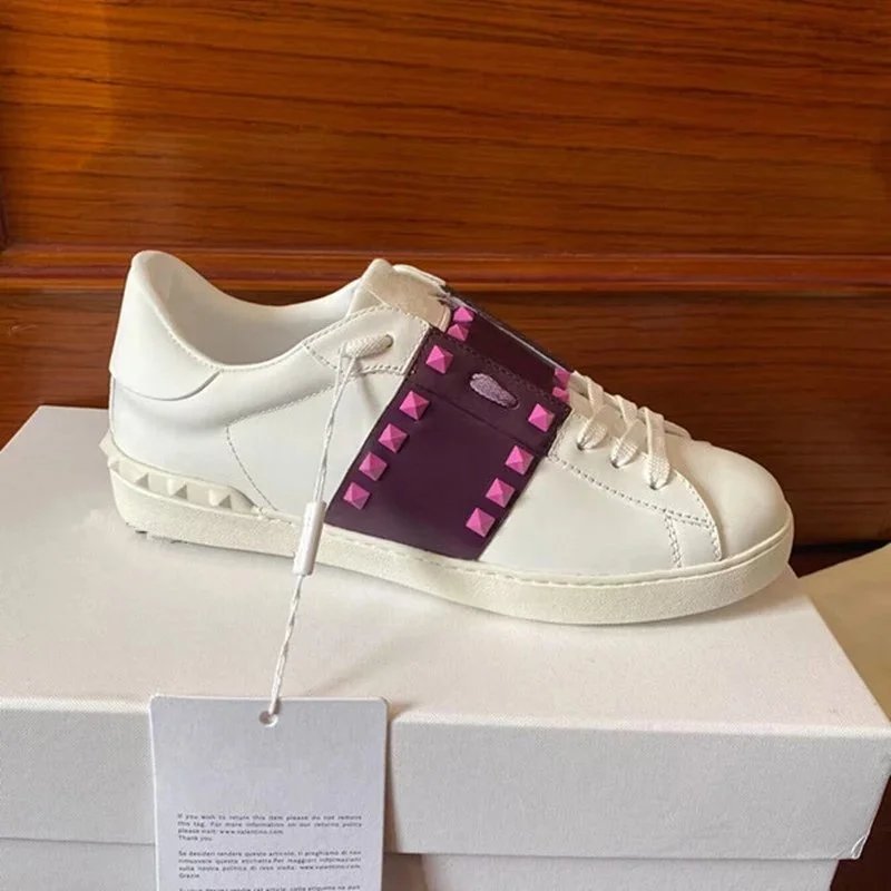 Purple gold studs 23