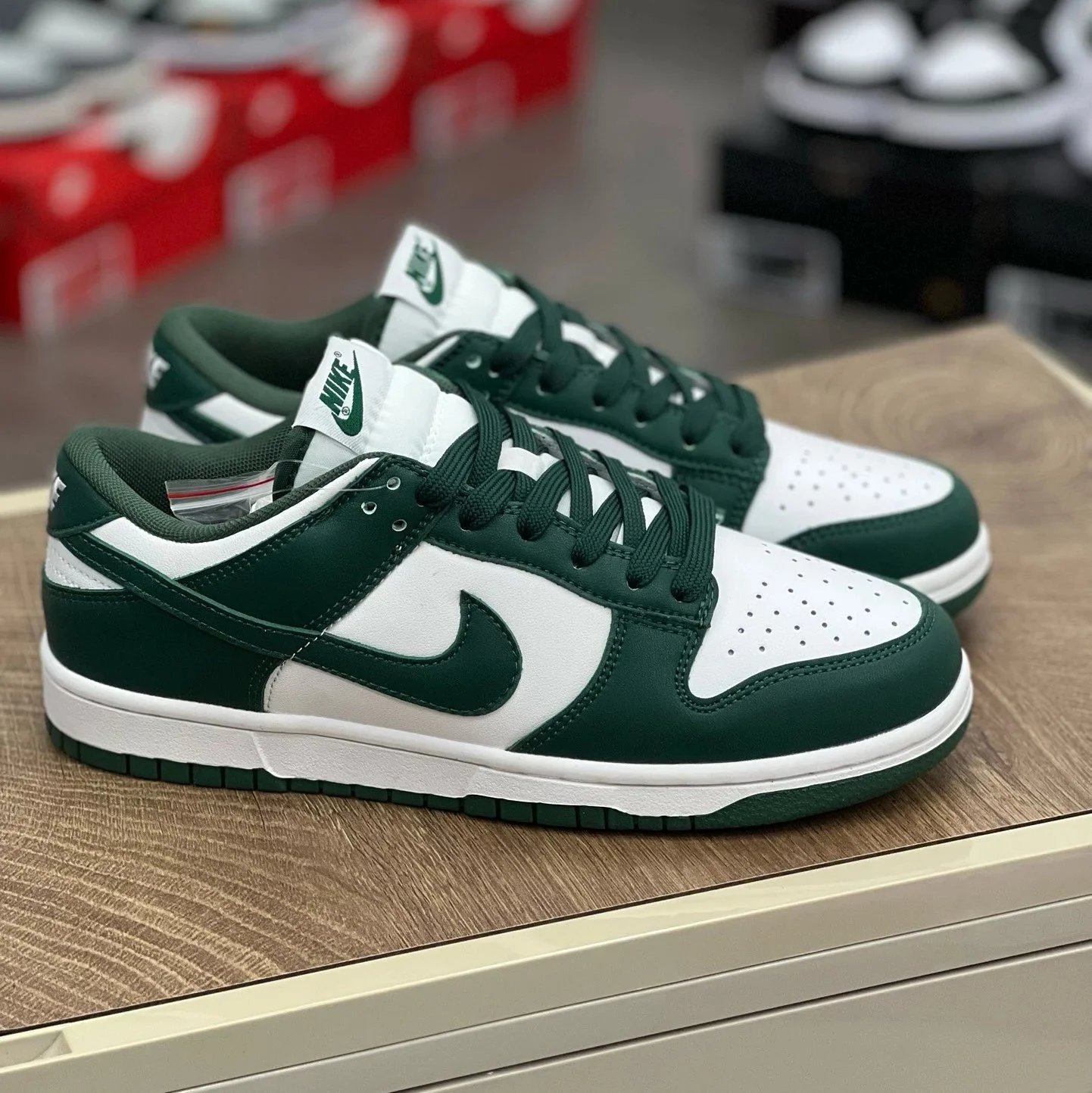 Varsity Green White and green