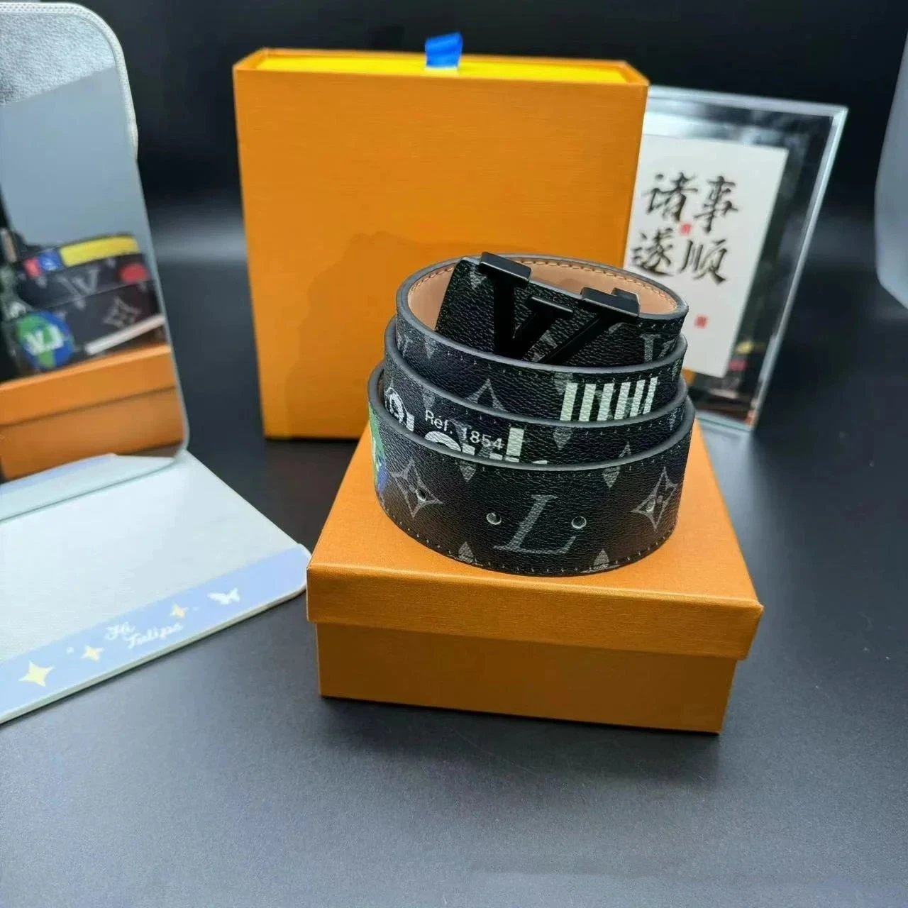 Pu Black, Black Buckle