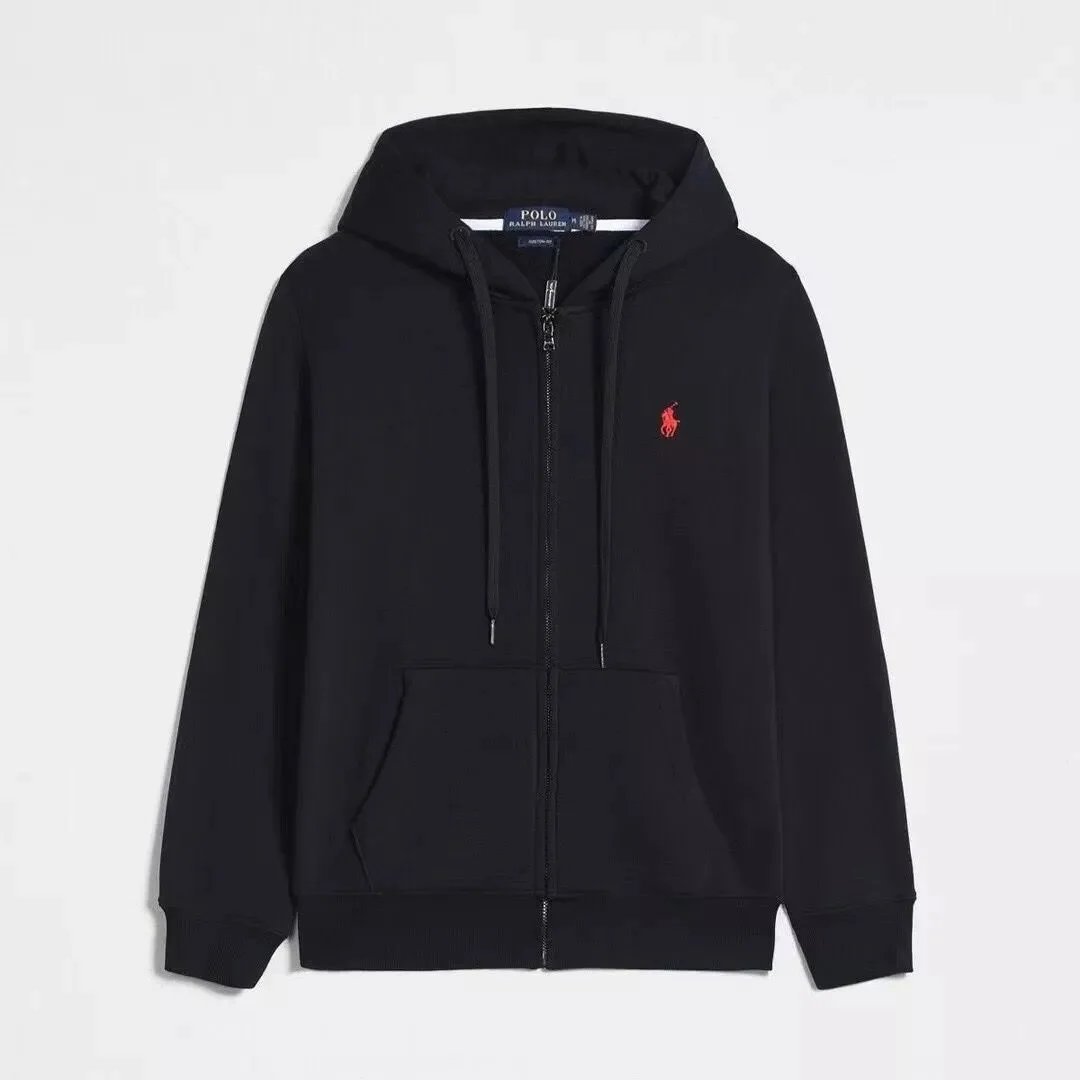 Black with a red label